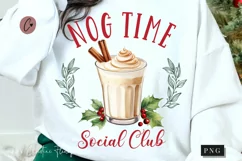Nog Time Social Club Christmas PNG Product Image 1