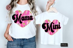 Mama And Mini Matching Valentine PNG, Valentines Day PNG Product Image 1