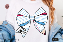 Notebook Pencil Bow PNG | Back To School PNG Product Image 1