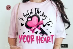 I Hold The Key To Your Heart Funny PNG | Crazy Girlfriend Product Image 1
