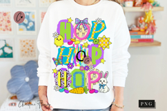 Preppy Ransom Easter Hop PNG Design | Easter PNG Product Image 1