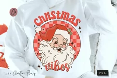 Retro Christmas Vibes PNG | Christmas PNG Product Image 1