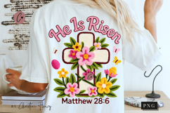 Latch Hook He Is Risen PNG | Easter Png Product Image 1