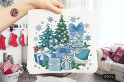 Coquette Embroidery Christmas PNG Product Image 1