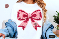 Latch Hook Yarn Valentine Coquette Bow PNG Product Image 1