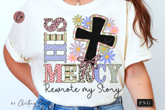 His Mercy Rewrote My Story PNG | Bible Verse PNG Product Image 1