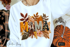 Fall Mama Embroider PNG Product Image 1