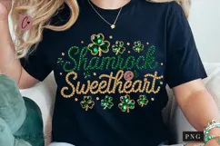 Shamrock Sweetheart Rhinestone PNG | St Patrick's Day Png Product Image 1