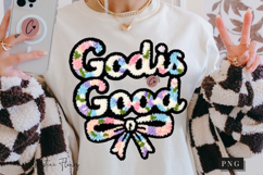 Latch Hook God Is Good Bow PNG | Easter Png Product Image 1