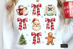 Christmas Coquette Girly PNG | Christmas PNG Product Image 1