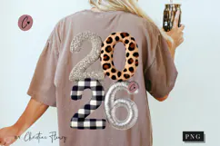Faux Embroidery Leopard Print 2026 PNG - 4 Designs Product Image 2