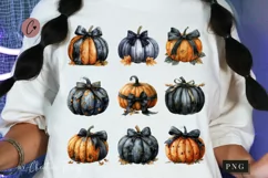 Gothic Pumpkin Girly PNG | Halloween PNG Product Image 1
