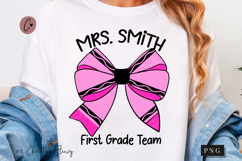 Pink Crayon Coquette Bow PNG | Back To School PNG Product Image 1