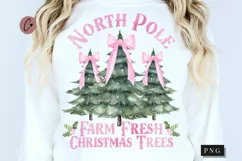 Coquette Farm Fresh Christmas Trees PNG | Christmas PNG Product Image 1