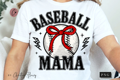 Retro Baseball Mama PNG | Baseball PNG Product Image 1