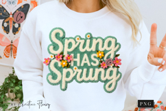 Faux Yarn Spring Has Sprung PNG | Easter Png Product Image 1