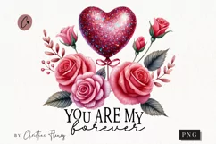 My Forever Valentines Quote PNG | Valentines Day PNG Product Image 1