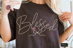 Pearl Blessed PNG Design | Christian PNG Product Image 1