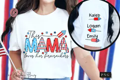 This Mama Loves Her Firecrackers PNG | 4th Of July PNG Product Image 1