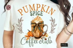 Pumpkin Spice Coffee Club PNG | Fall PNG Product Image 1