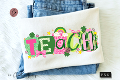 Preppy Ransom Teach PNG | St Patrick's Day PNG Product Image 1