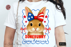 Somebunny Loves America Funny PNG | 4th Of July PNG Product Image 1