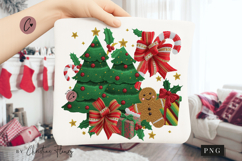 Coquette Embroidery Christmas PNG Product Image 1
