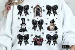 Gothic Christmas Coquette Girly PNG | Christmas PNG Product Image 1