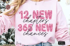 Pink 12 New Chapters Png | New Years PNG Product Image 1