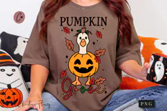 Pumpkin Goose Halloween PNG | Spooky Season Png Product Image 1