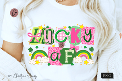 Preppy Ransom Lucky AF PNG | St Patrick's Day PNG Product Image 1