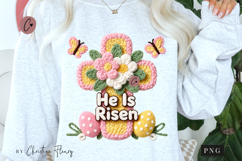 Latch Hook He Is Risen PNG | Easter Png Product Image 1