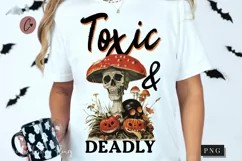 Vintage Toxic And Deadly PNG | Halloween PNG Product Image 1