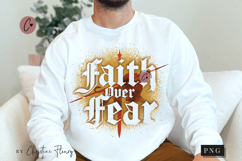 Faith Over Fear Christian PNG Product Image 1