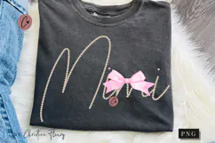 Coquette Pearl Mimi PNG Design | Mothers Day PNG Product Image 1