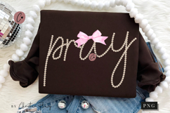 Coquette Pearl Pray PNG Design | Christian Png Product Image 1