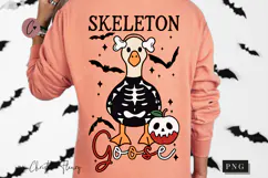 Skeleton Goose Halloween PNG | Spooky Season Png Product Image 1