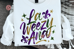 Brushstroke La Weezy Ana PNG | Mardi Gras Png Product Image 1