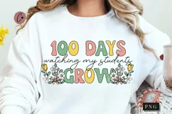 100 Days Of Watching My Students Grow PNG | School PNG Product Image 1