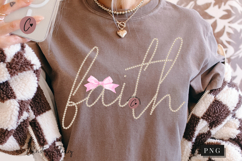 Coquette Pearl Faith PNG Design | Christian Png Product Image 1