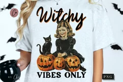 Vintage Witchy Vibes Only PNG | Halloween PNG Product Image 1