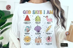 God Says I Am Summer PNG | Beach PNG Product Image 1