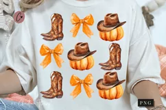 Coquette Cowgirl Fall PNG | Coquette PNG Product Image 1