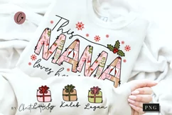 This Mama Loves Her Blessings PNG | Christmas PNG Product Image 1