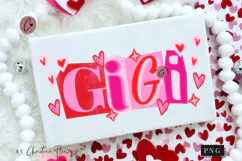 Cut Out Mama Mimi Nana Gigi Valentine PNG - 4 Designs Product Image 2