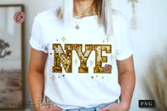 Golden Happy New Year PNG - 4 Designs Product Image 2