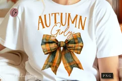 Autumn Girly Coquette PNG | Fall Coquette Bow PNG Product Image 1