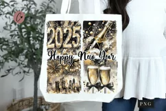Retro New Year 2025 PNG | New Years PNG Product Image 1