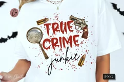 True Crime Junkie PNG | Halloween PNG Product Image 1
