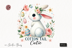 Cotton Tail Cutie Easter PNG | Easter PNG Product Image 1